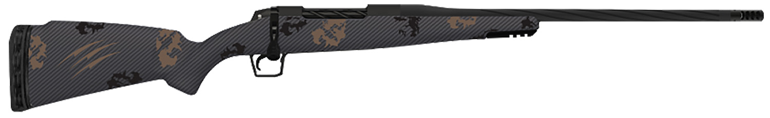 Fierce Firearms TWROG7PRC22BT Twisted TI Rogue 7mm PRC 22″ Black Cerakote Steel Threaded Barrel, Drilled & Tapped Titanium Receiver, LR Negative Comb Trophy Camo Carbon Fiber Stock