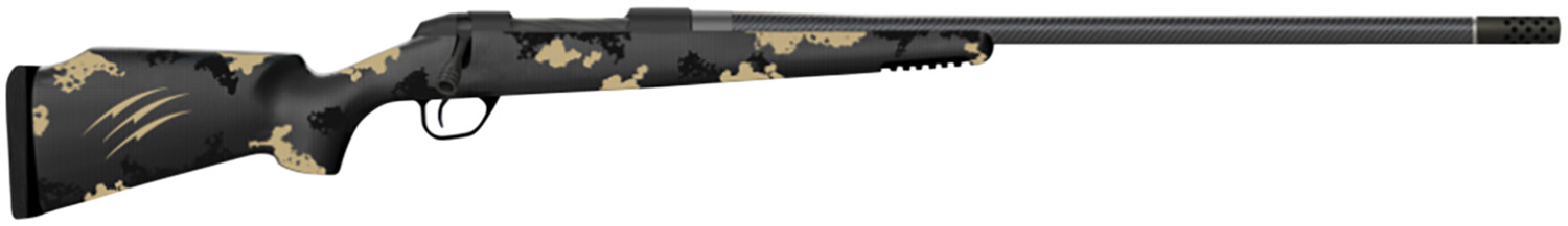 Fierce Firearms FCRG7PRC24BU Carbon Rage Full Size 7mm PRC 3+1 24″ Black C3 Carbon Fiber Barrel, Black Cerakote Steel Receiver, Urban Camo Stock, Right Hand