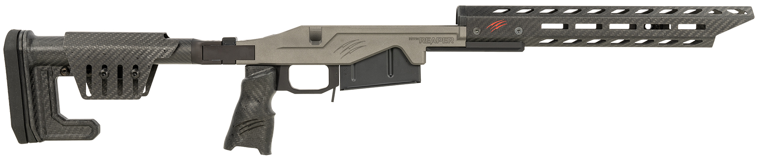 Fierce Firearms LACHSTU Chassis Kit Tungsten Gray Fits AR-15 Long Action