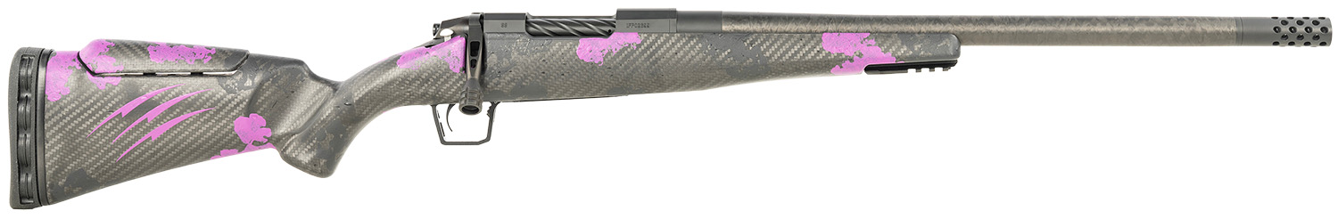 Fierce Firearms ROGM65CM20BP Mini Rogue 6.5 Creedmoor 4+1 20″ Hand Lapped/Match Grade Barrel, Black Cerakote Steel Receiver, Purple Camo Mini Rogue w/Adj Comb & Picatinny Rail Carbon Fiber Stock