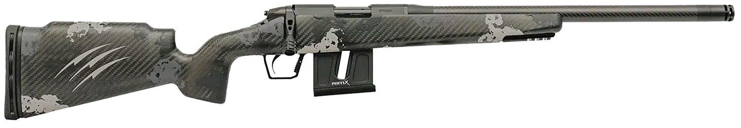 Fierce Firearms FRR22LR18BP Carbon Razor 22 LR 10+1 18″ Black Cerakote C3 Carbon Fiber Threaded Barrel, Black Cerakote Drilled & Tapped Steel Receiver, LR Raised Negative Comb Phantom Camo Carbon Fibe