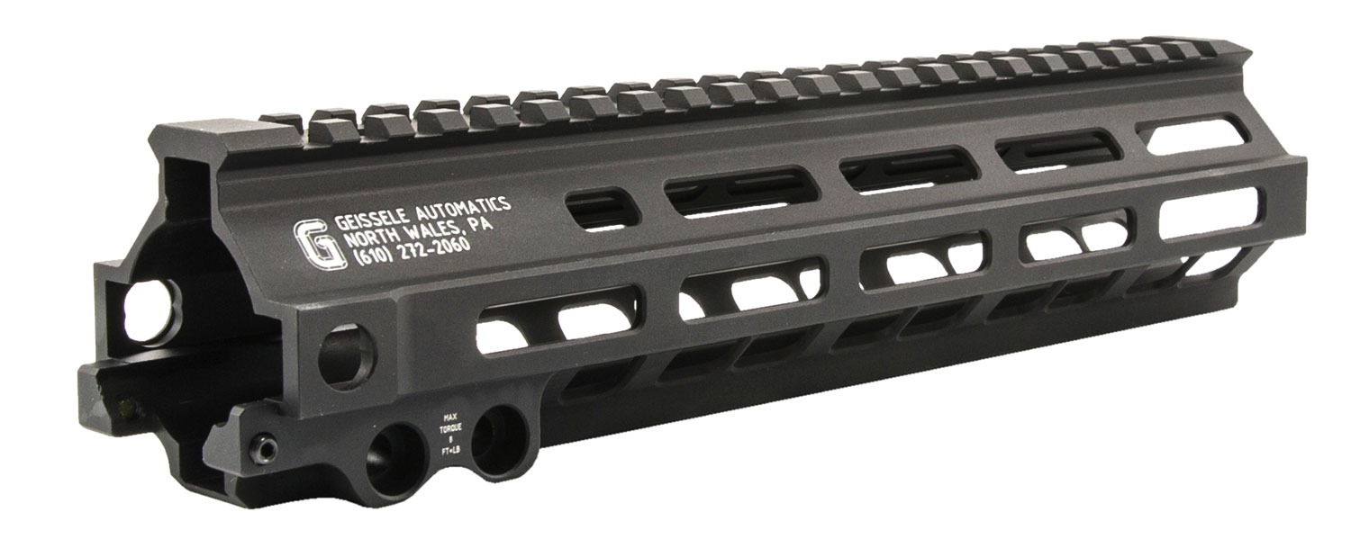 Geissele Automatics 05284B MK8 Super Modular Rail 9.50″ M-LOK Style Made of 6061-T6 Aluminum with Black Anodized for AR-Platform