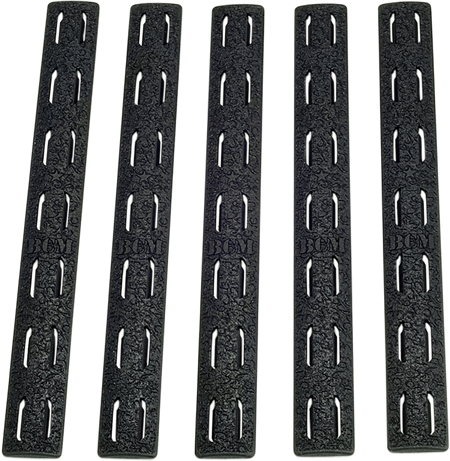 BCM KMRRPBLK5 Rail Panel Kit AR Platform KeyMod 5.55″ Black Polymer 5 Pack