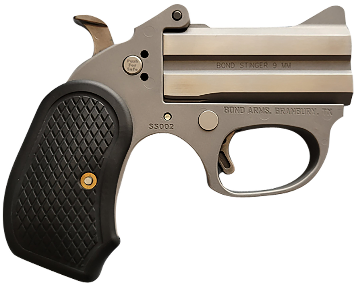 Bond Arms BAHB Honey B 22 LR 2rd Shot 3″ Matte Stainless Steel Frame Black Extended B6 Resin Grips
