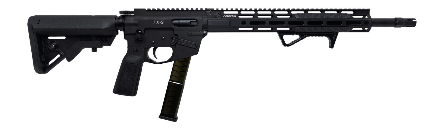 Freedom Ordance FX9R16E-BLK FX9R Elite 9mm Luger 16″ Black Nitride Barrel, Black Anodized Aluminum Receiver w/Picatinny Rail Black B5 Bravo Polymer Stock, B5 P Type Grip