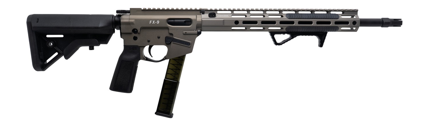 Freedom Ordance FX9R16E-FDE FX9R Elite 9mm Luger 16″ Black Nitride Barrel, Flat Dark Earth Anodized Aluminum Receiver w/Picatinny Rail Black B5 Bravo Polymer Stock, B5 P Type Grip