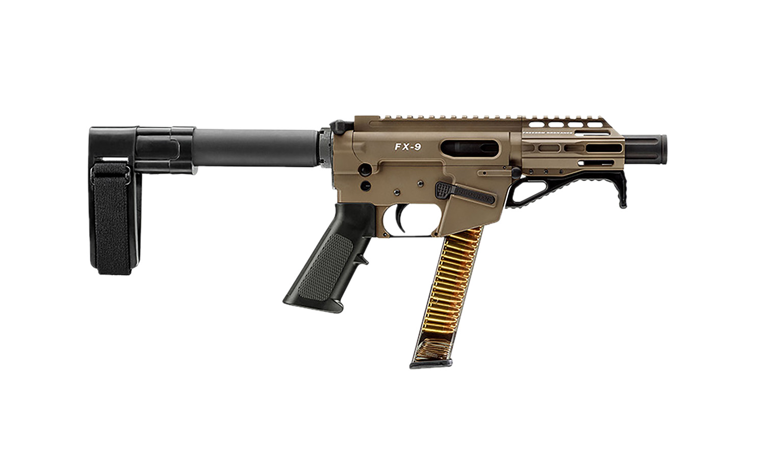 FREEDOM ORDNANCE FX9P4SBM-FDE FX9P 9mm Luger 4″ Flat Dark Earth