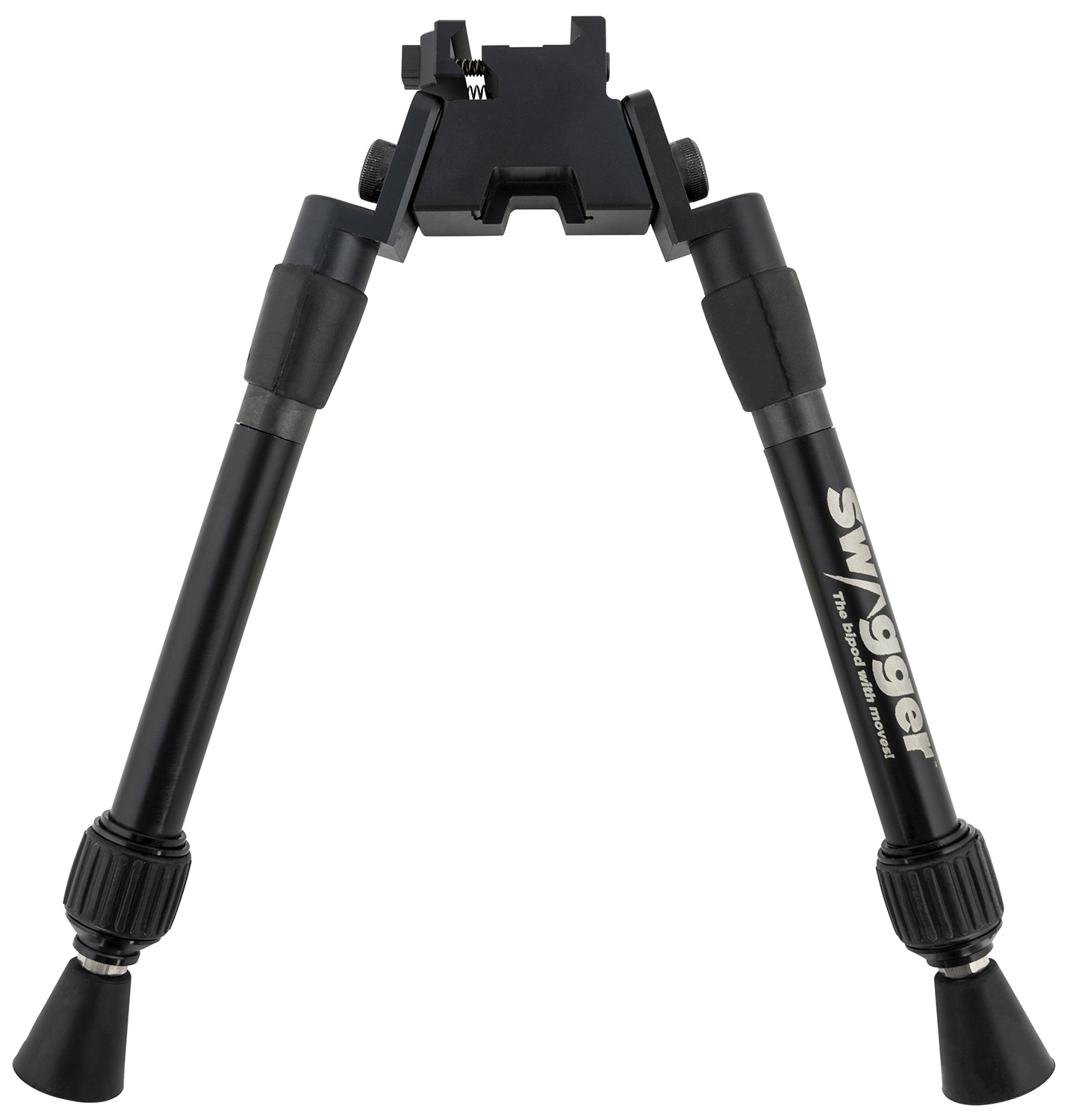Swagger SWAGBPSEA12 Sea12 Extreme Angle Bipod with Black Finish, Picatinny Attachment & 9-12″ Vertical Adjustment