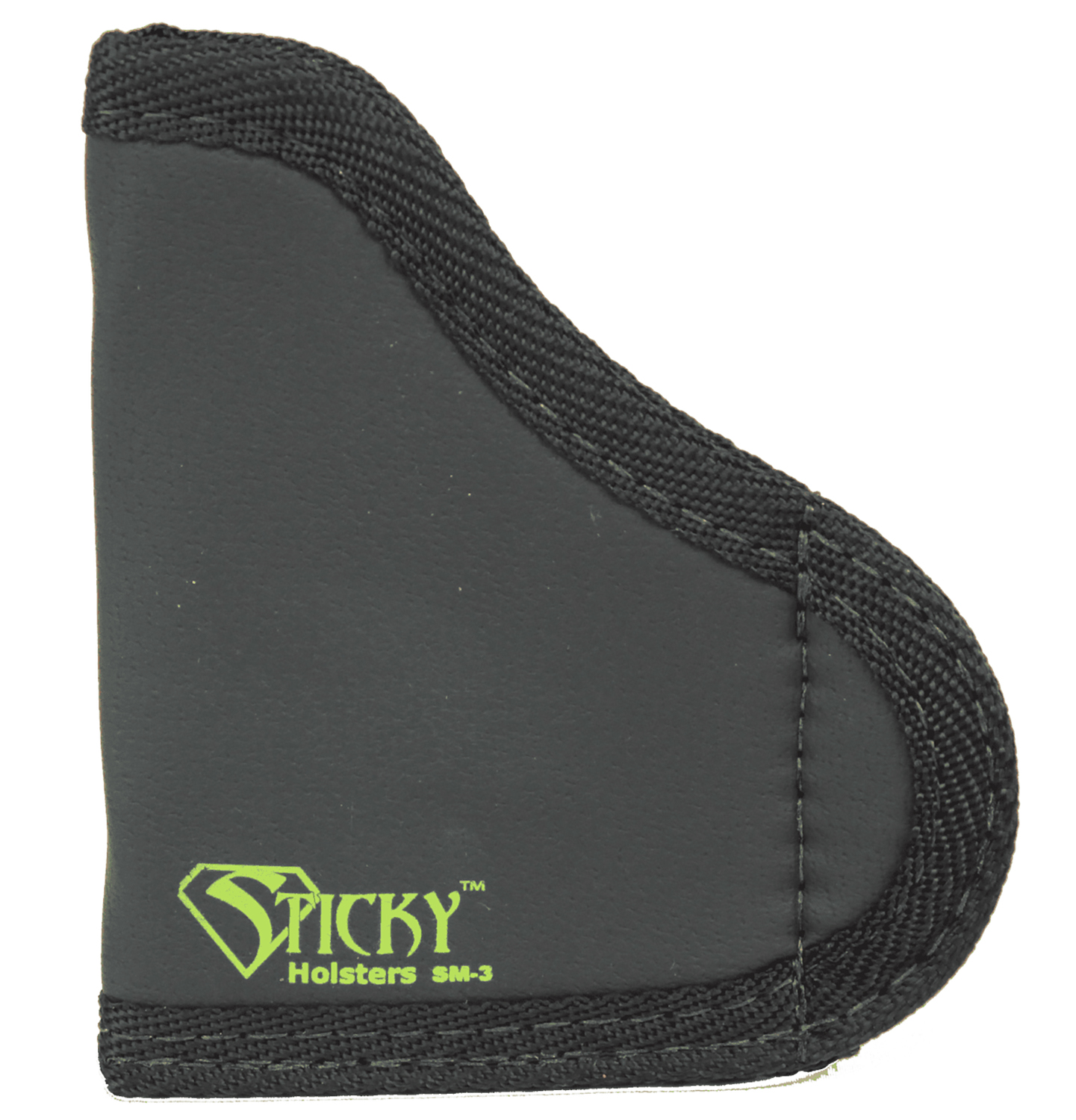 Sticky Holsters SM3 SM-3 IWB Size 3 Black/Green Latex Free Rubber Fits .380 Semi-Auto w/Laser Fits Up To 2.75″ Barrel Ambidextrous