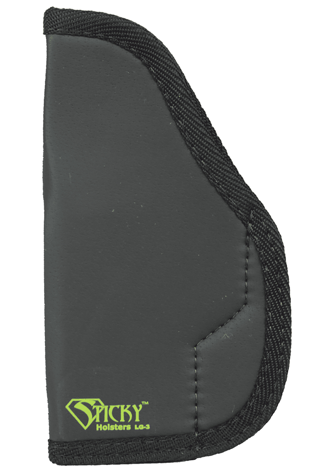 Sticky Holsters LG3 LG-3 Black/Green Latex Free Rubber Fits Glocks up to 4.75″ Ambidextrous