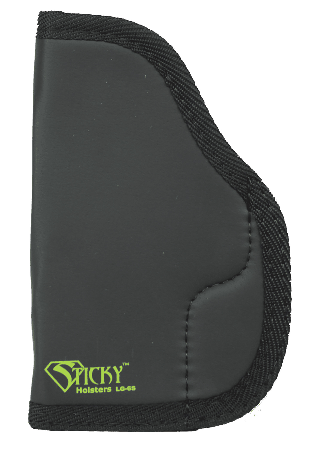 Sticky Holsters LG6S LG-6S Black/Green Latex Free Rubber Fits Compact/Med Auto Ambidextrous