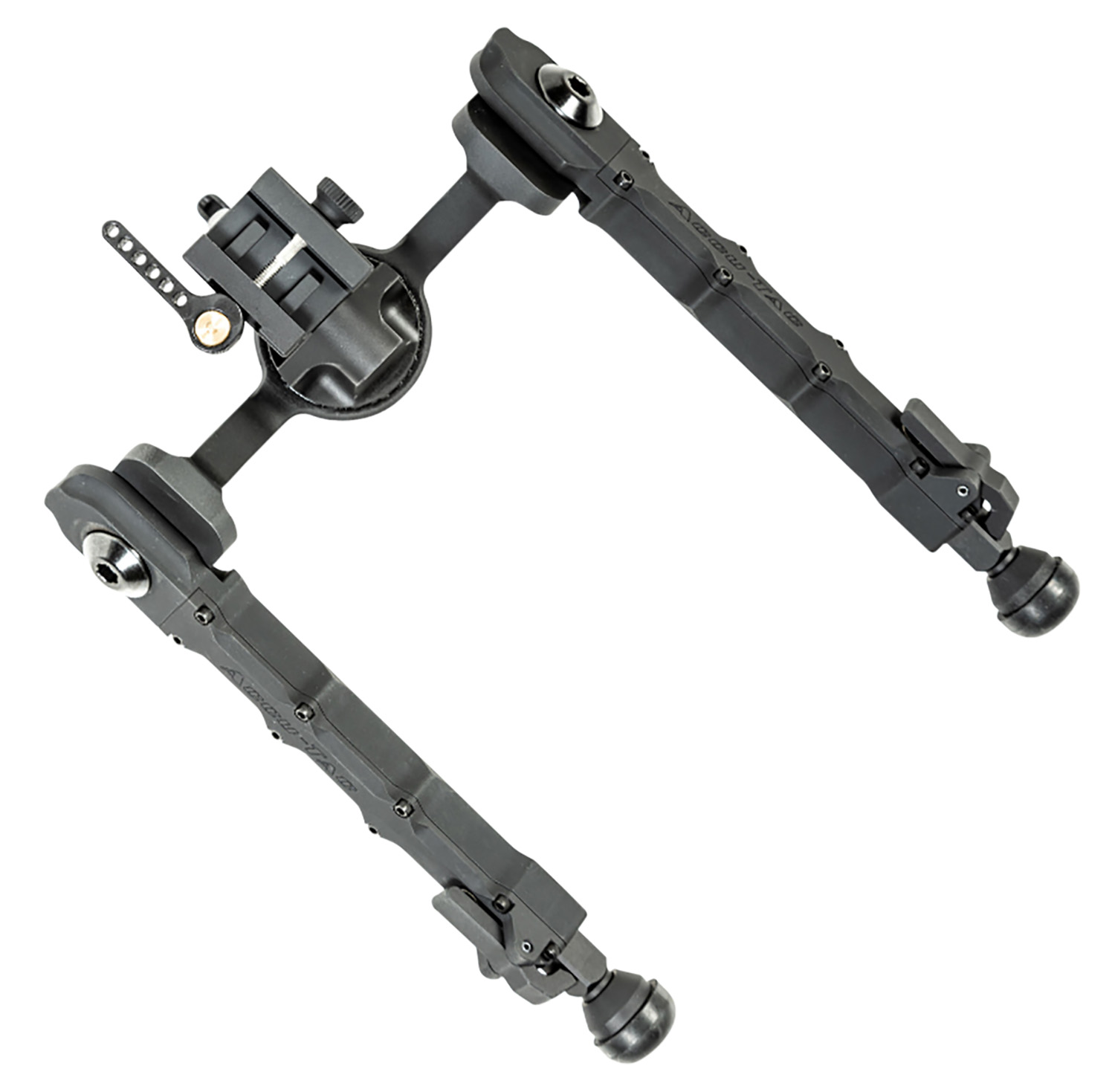 Accu-Tac FCSRBG200 FC-5 G2 Bipod made of Black Hardcoat Anodized Aluminum with Picatinny Attachment, Steel Feet & 6″-10.60″ Vertical Adjustment