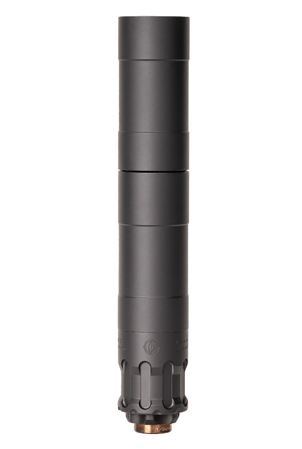 RUGGED SUPPRESSOR OBS0009 Obsidian9  9mm Luger 1.37″ Black Cerakote 17-4 Stainless Steel 1/2″-28 tpi