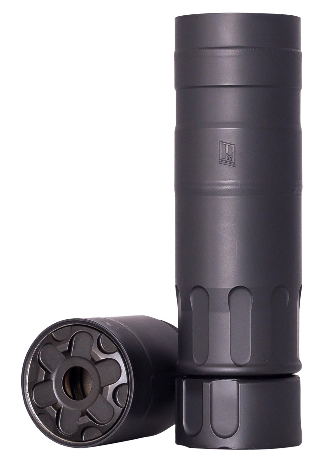 RUGGED SUPPRESSOR MIC01762 Micro30  7.62mm 1.50″ Black Cerakote 17-4 Stainless Steel 5/8″-24 tpi