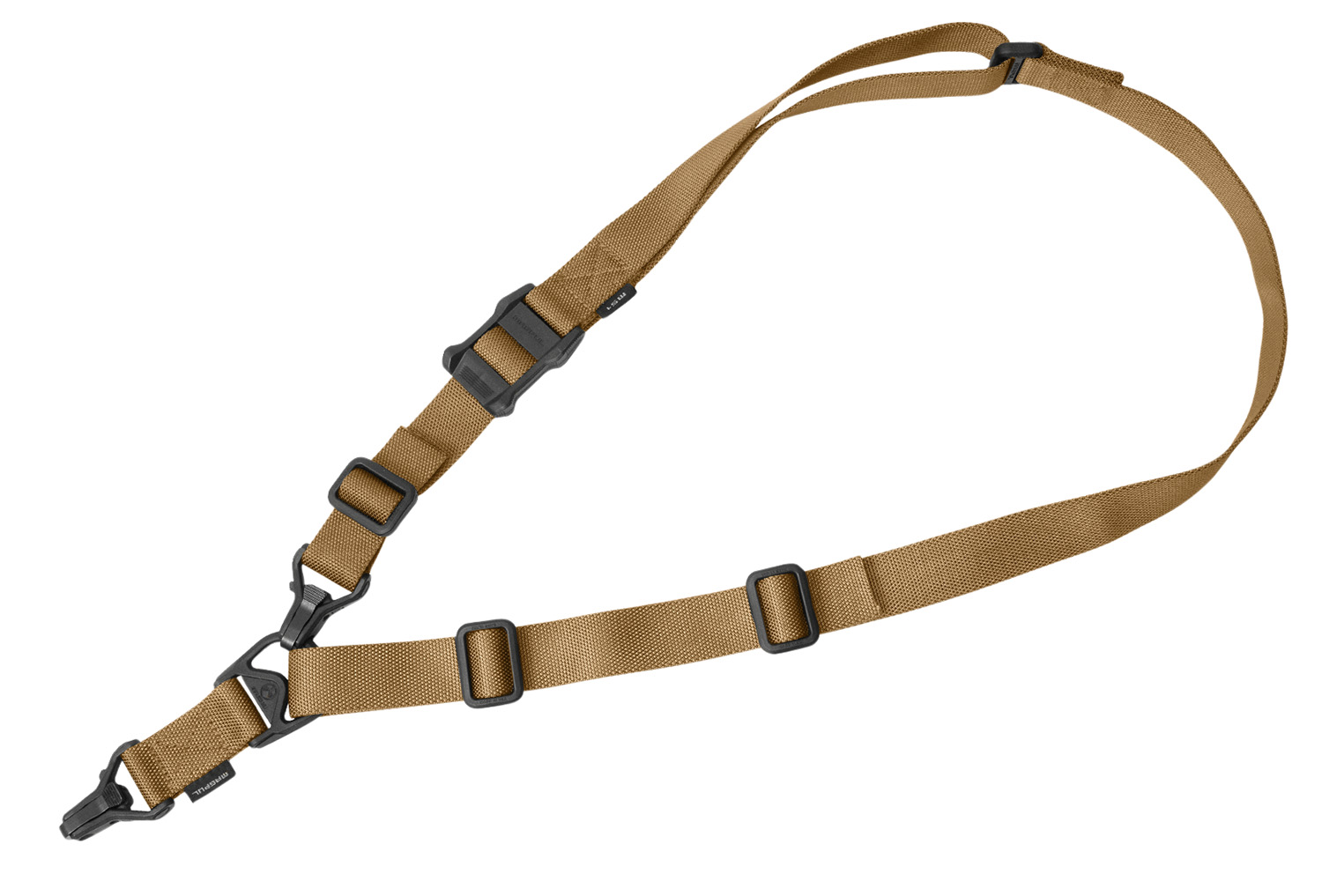 Magpul MAG514COY MS3 Gen2 Sling Coyote Tan Nylon 48″-60″ OAL Adjustable One-Two Point Rifle
