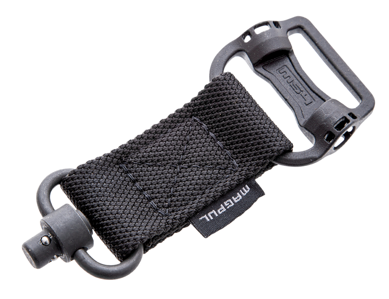 Magpul MAG519-BLK MS1/MS4 Sling Adapter made of Steel with Maganese Phosphate Black Finish, Polymer Hardware, Nylon 1.25″ Webbing & Two to One-Point Design for AR-15, M4, M16, AK-Platform & AKM