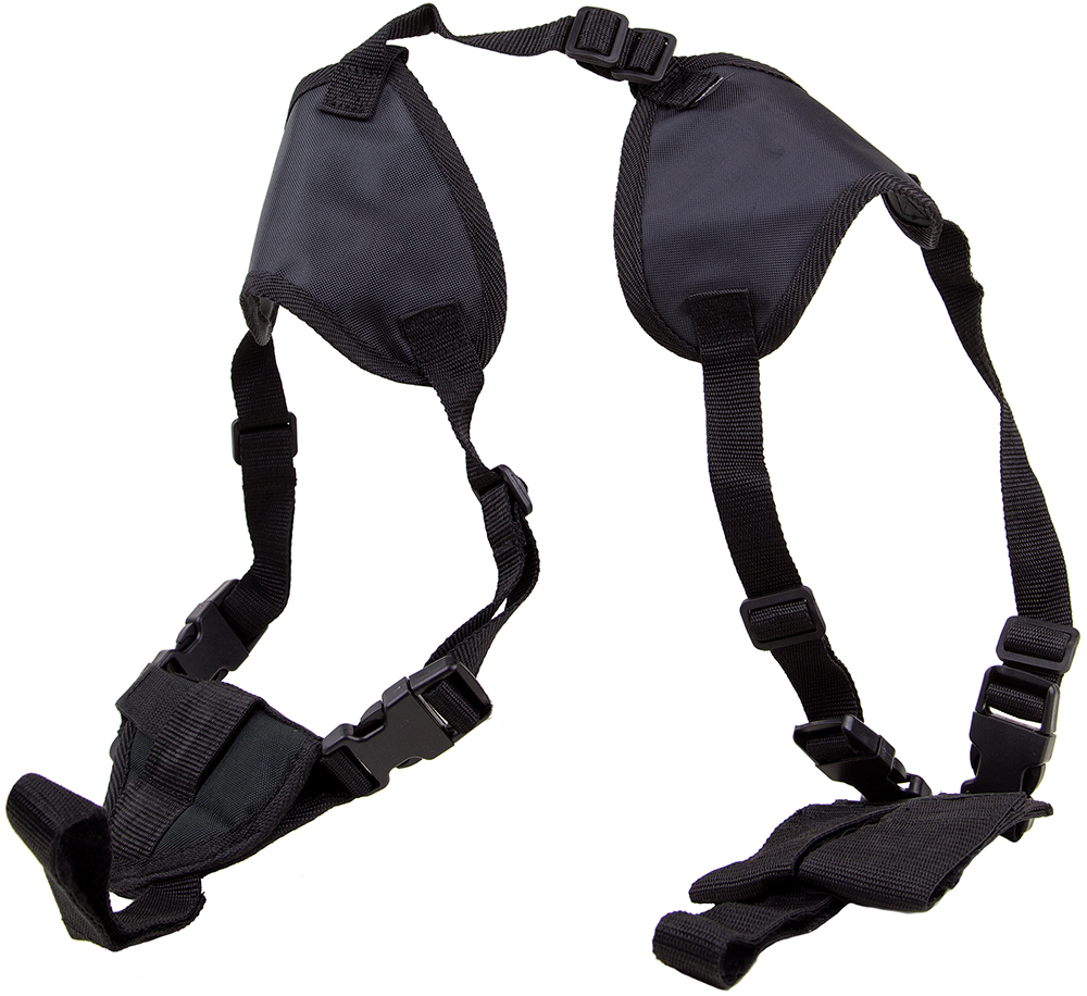 Bulldog WSHD20 Deluxe Shoulder Harness Black Nylon Harness Fits Ruger LCP/Glock 42/2-3″ Barrel Ambidextrous