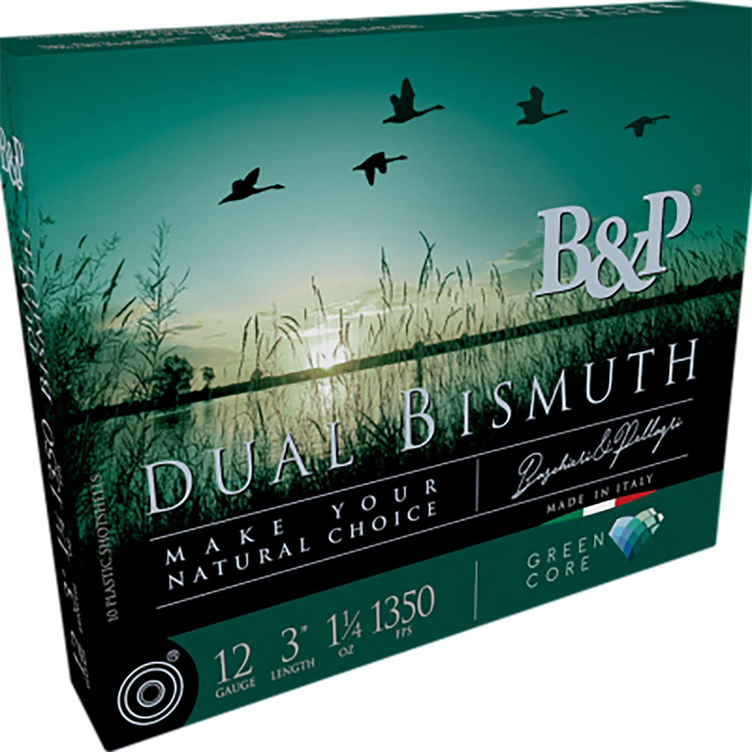 B&p Ammunition 12B4DB43 Dual Bismuth  12Gauge 3″ 1 1/4oz Bismuth 3/4Shot 10 Per Box/10 Case