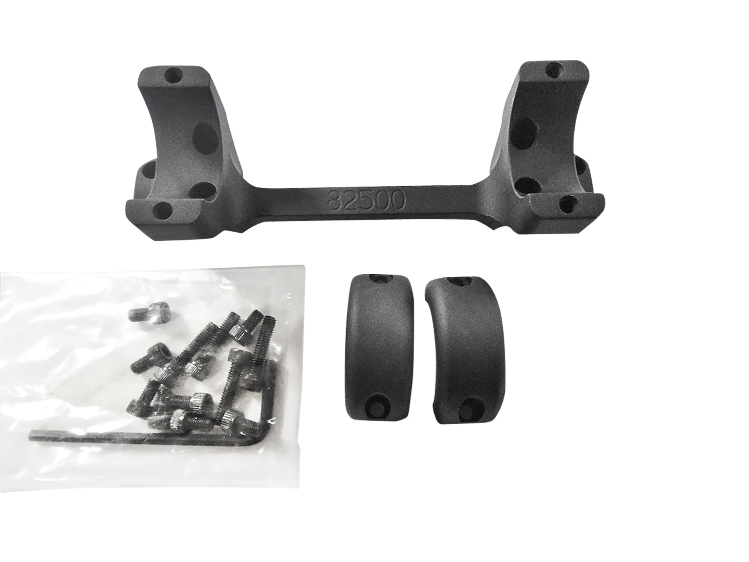 DNZ 82500 Game Reaper Scope Mount/Ring Combo Matte Black 1″ Tube, Fits Browning X-Bolt Short Action Rifle, High Rings