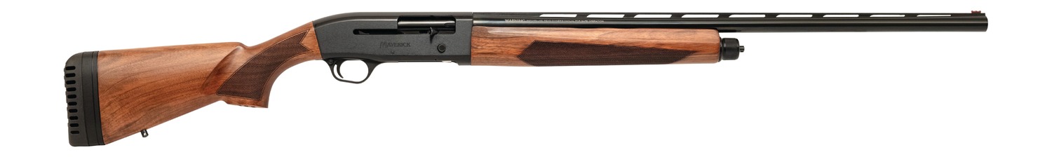 Maverick Arms 33001 SA 12 Gauge Semi-Auto 3″ 5+1 28″ Matte Blued Vent Rib Barrel, Adj LOP Satin Walnut Stock