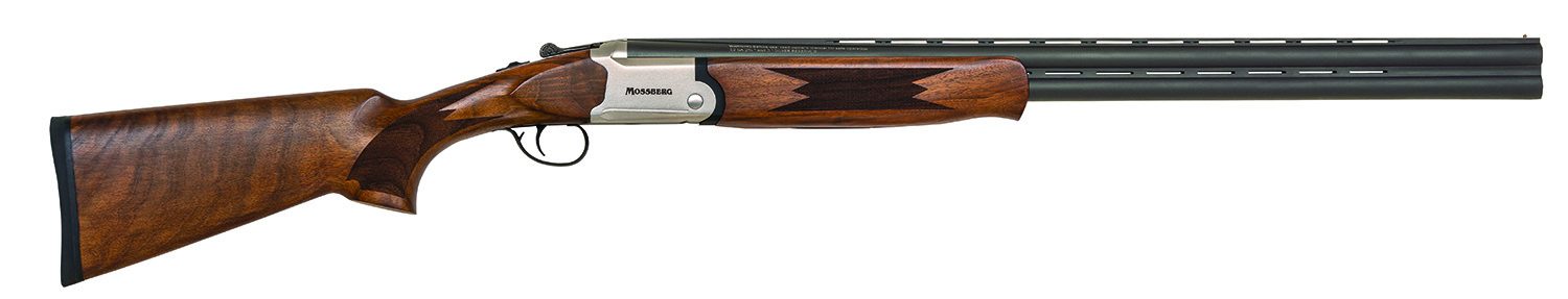 Mossberg 75471 Silver Reserve 12 Gauge with 28″ Matte Blued Barrel, 3″ Chamber, 2rd Capacity, Satin Silver Engraved Metal Finish & Satin Black Walnut Stock Right Hand (Full Size)