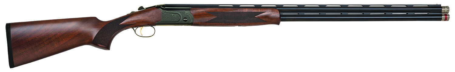 Mossberg 75481 Gold Reserve Full Size 20 Gauge Break Open 3″ 2rd 30″ Blue Polished Over/Under Vent Rib Barrel, Black Polished Engraved Stainless Steel Receiver, Fixed Black Walnut Stock, Right Hand