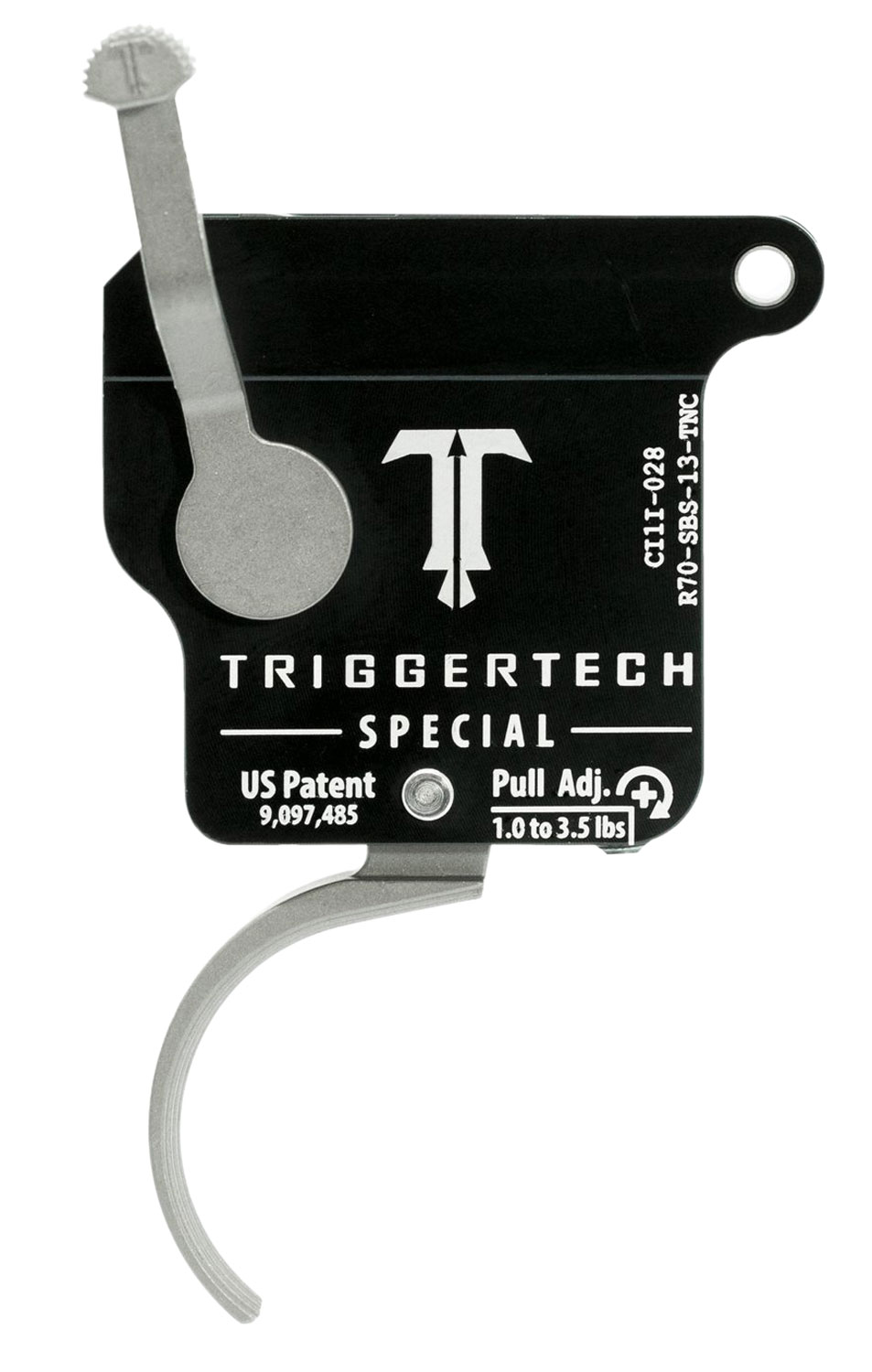 TriggerTech R70SBS13TNC Special Without Bolt Release Single-Stage Traditional Curved Trigger with 1-3.50 lbs Draw Weight for Remington 700 Right
