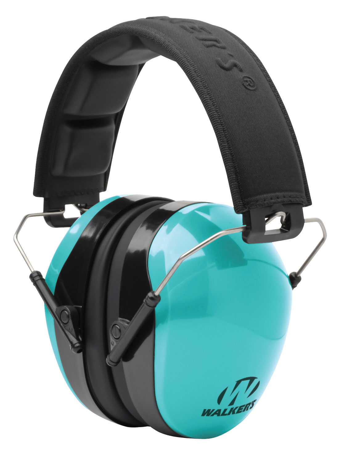 Walker’s GWPDCPMLTL Advanced Protection Passive Muff 26 dB Over the Head Aqua Blue/Black Polymer