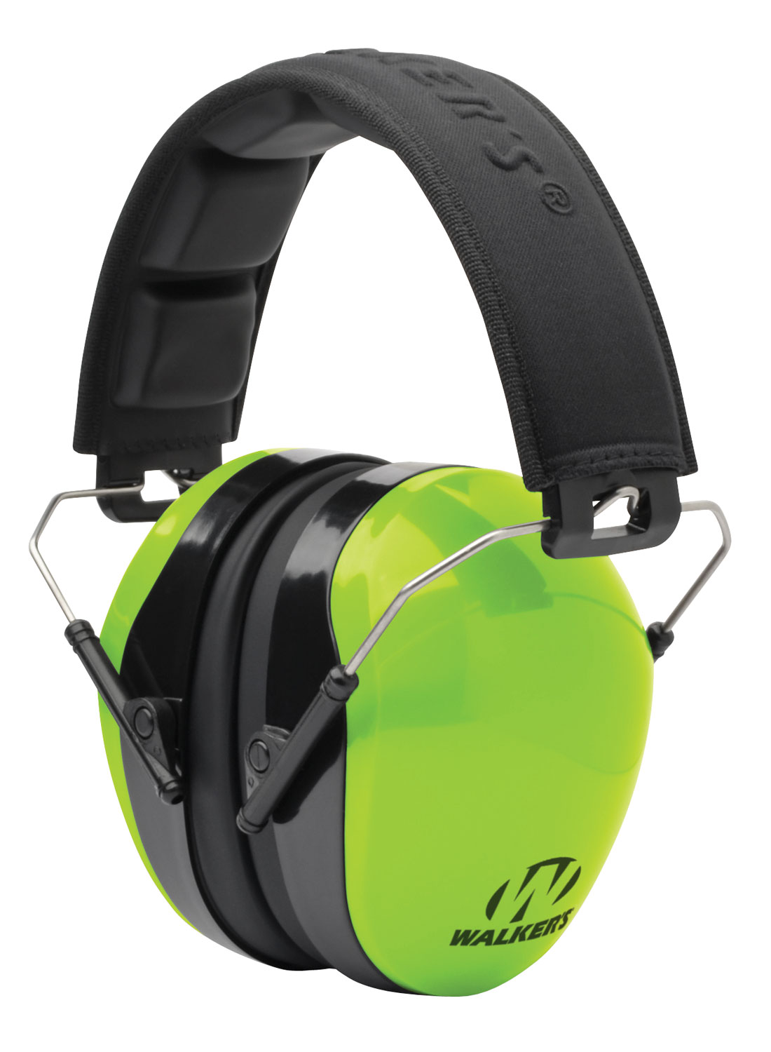 Walker’s GWPDCPMHVG Advanced Protection Passive Muff 26 dB Over the Head Lime Green/Black Polymer