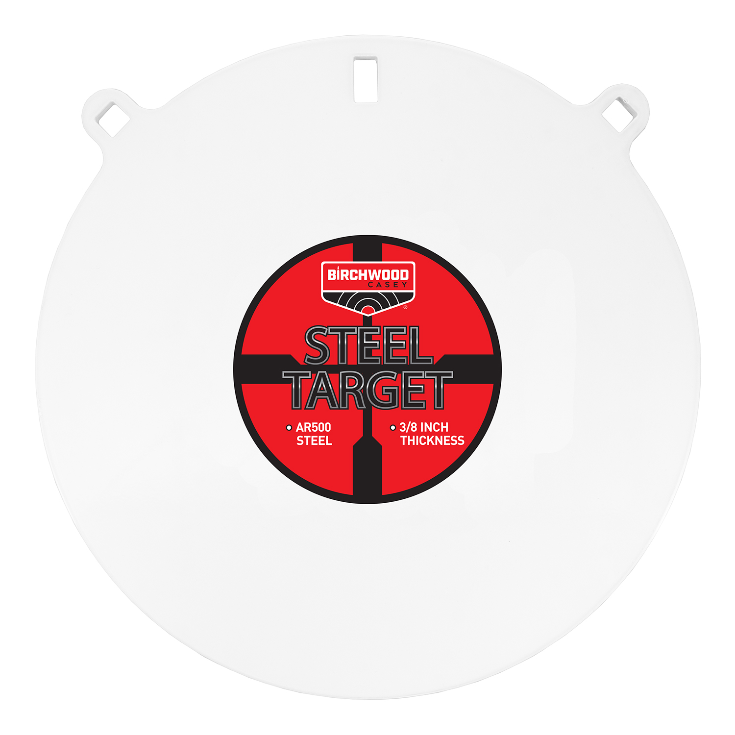 Birchwood Casey BC-RND15-38 Centerfire Target 3/8″ AR500 Steel “15 Round Gong