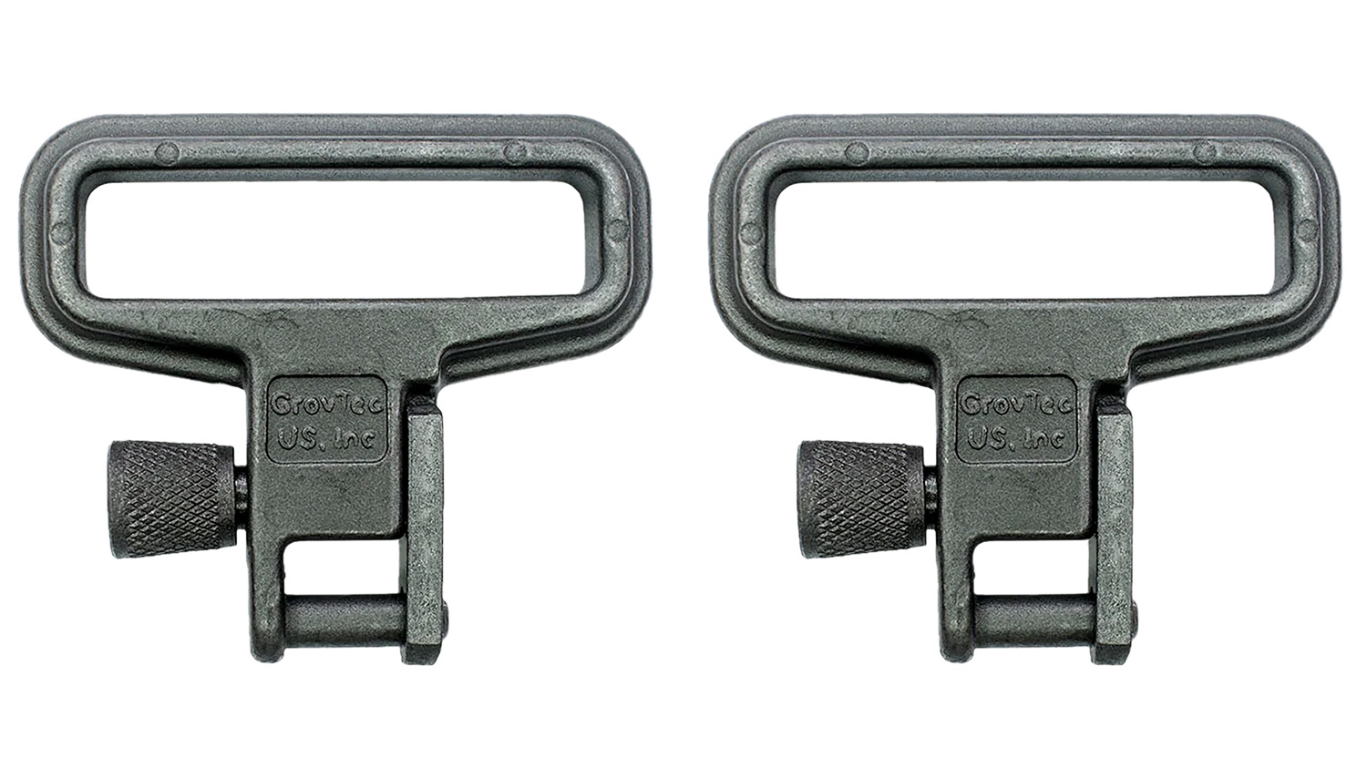 GrovTec US Inc GTSW05 Mil-Force  Swivel Set Rifle 1.25″ Black Zinc Phosphate Steel