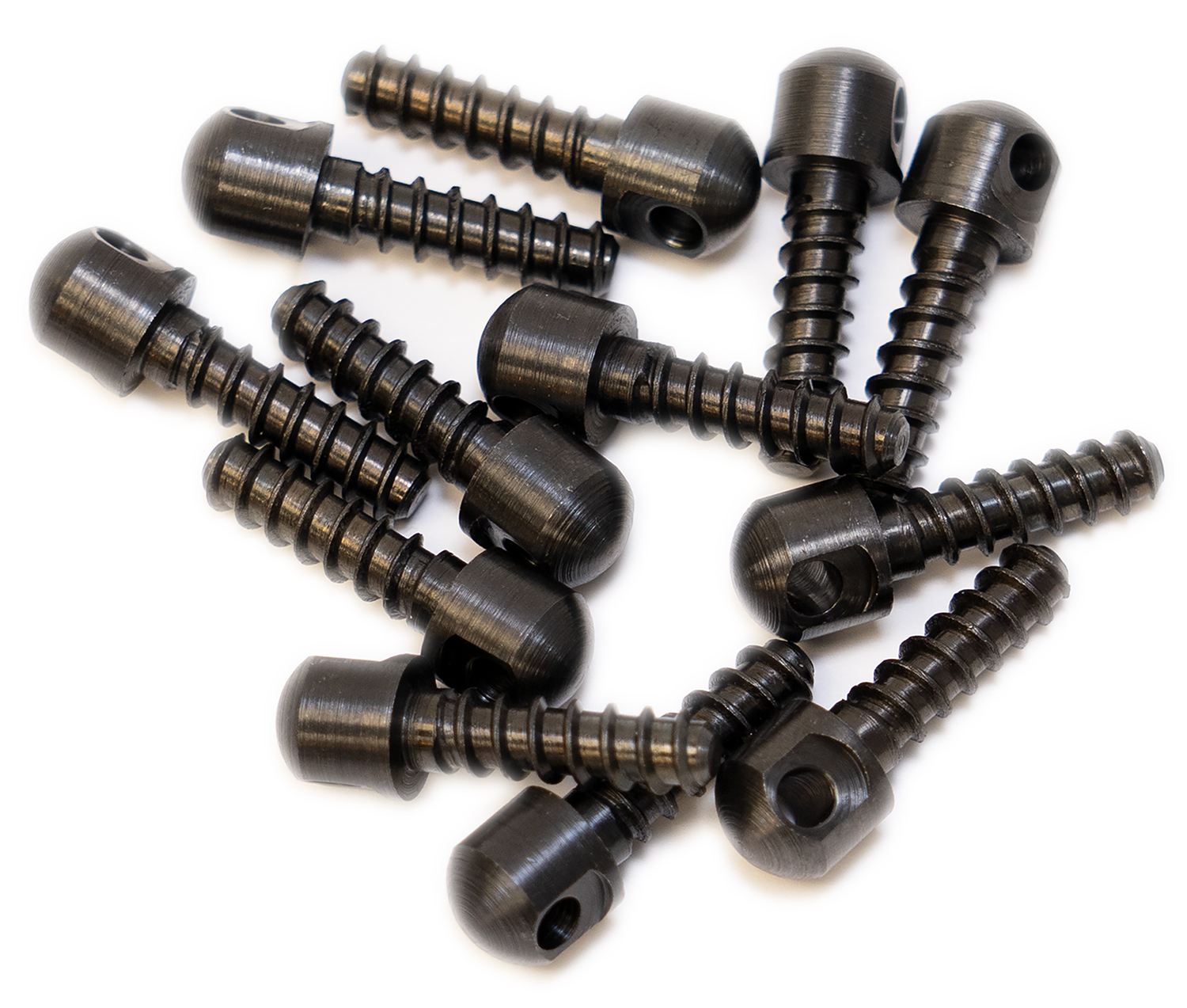 GrovTec US Inc GTHM51 Wood Screw Swivel Studs 0.75″ 12-Pack Black