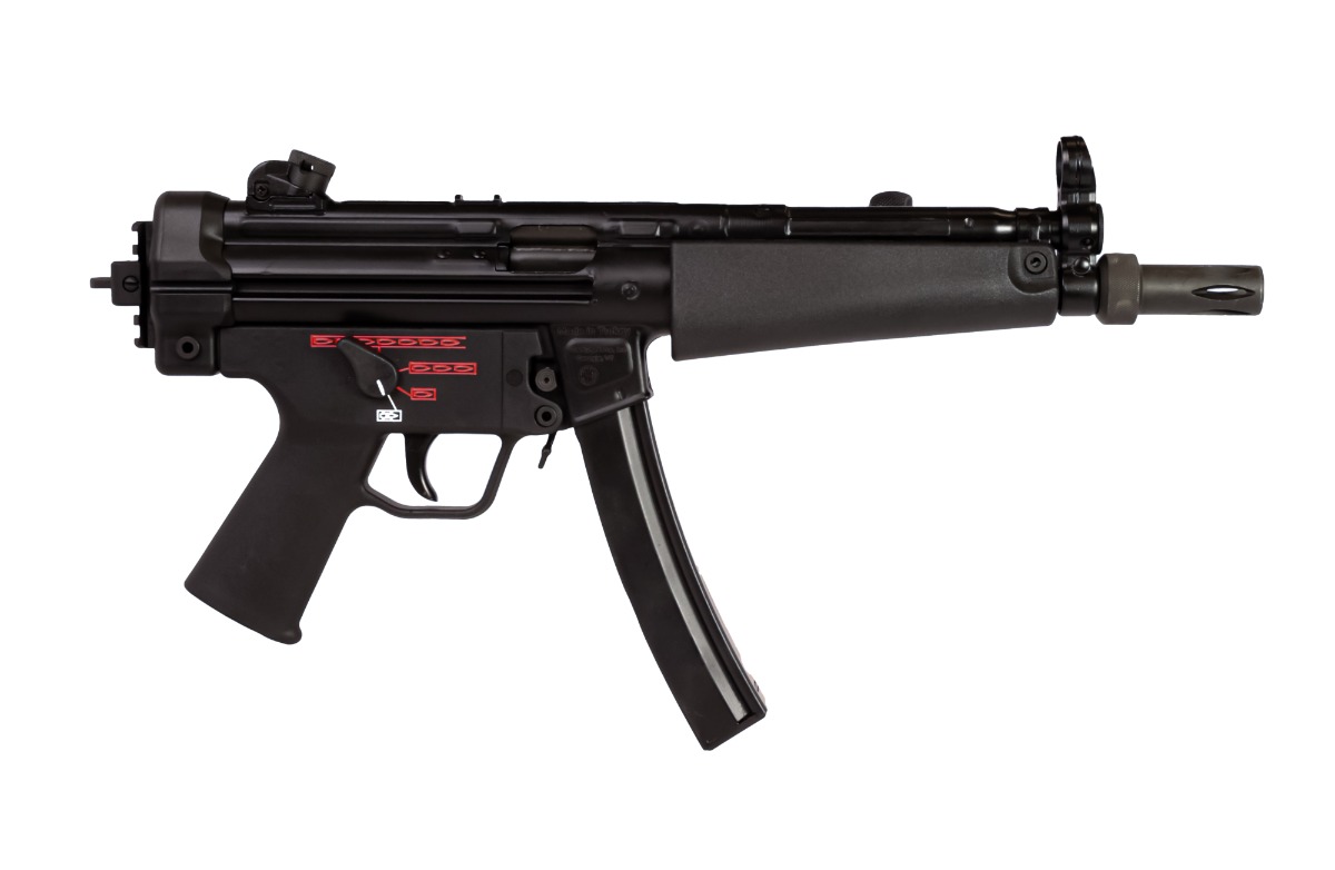 Century Arms HG6034NN AP5 Navy 9mm Luger 30+1 8.50″ Manganese Phosphate Threaded Barrel, Black Lacquer Over Manganese Phosphate Steel Stamped Receiver, Picatinny Rear Cap, Black Navy Style Grip