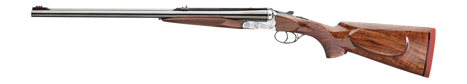 Rizzini USA 7001470 Rhino Express 470 Nitro Express 2rd 23″ Gloss Blued 23″ Chrome-Lined Barrel Coin Anodized Silver Engraved Steel Oiled Turkish Walnut Ambidextrous Hand