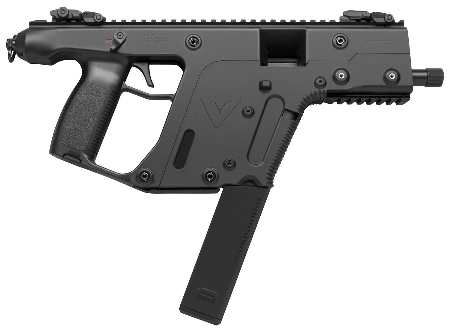 Kriss USA KV90PBL20 Vector SDP Gen2 9mm Luger 40+1 5.50″ Black Nitride Threaded Barrel, Black Polymer Picatinny Rail Receiver, Black Polymer Grip, Glock Mag Compatible