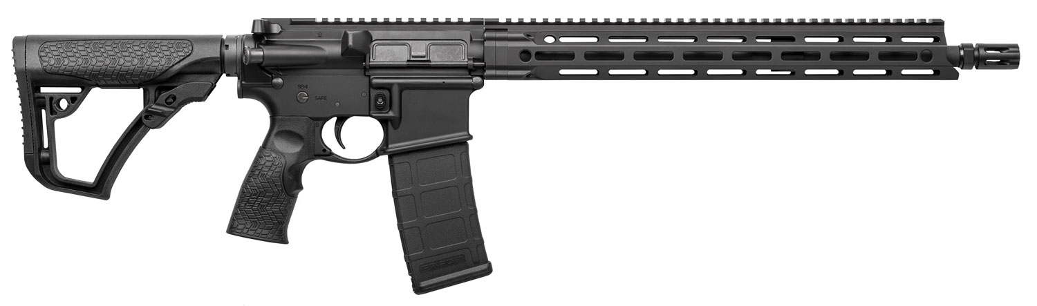 Daniel Defense 0212802081047 DDM4 V7 5.56x45mm NATO 30+1 16″ Threaded Barrel w/Flash Suppressor, Black Hard Coat Anodized Receiver, 6 Position Stock w/SoftTouch Overmolding