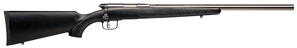 Savage Arms 96915 B.MAG Full Size 17 WSM 8+1 22″ Matte Heavy Barrel, Matte Drilled & Tapped Stainless Steel Receiver, Matte Black Fixed Synthetic Stock, Right Hand