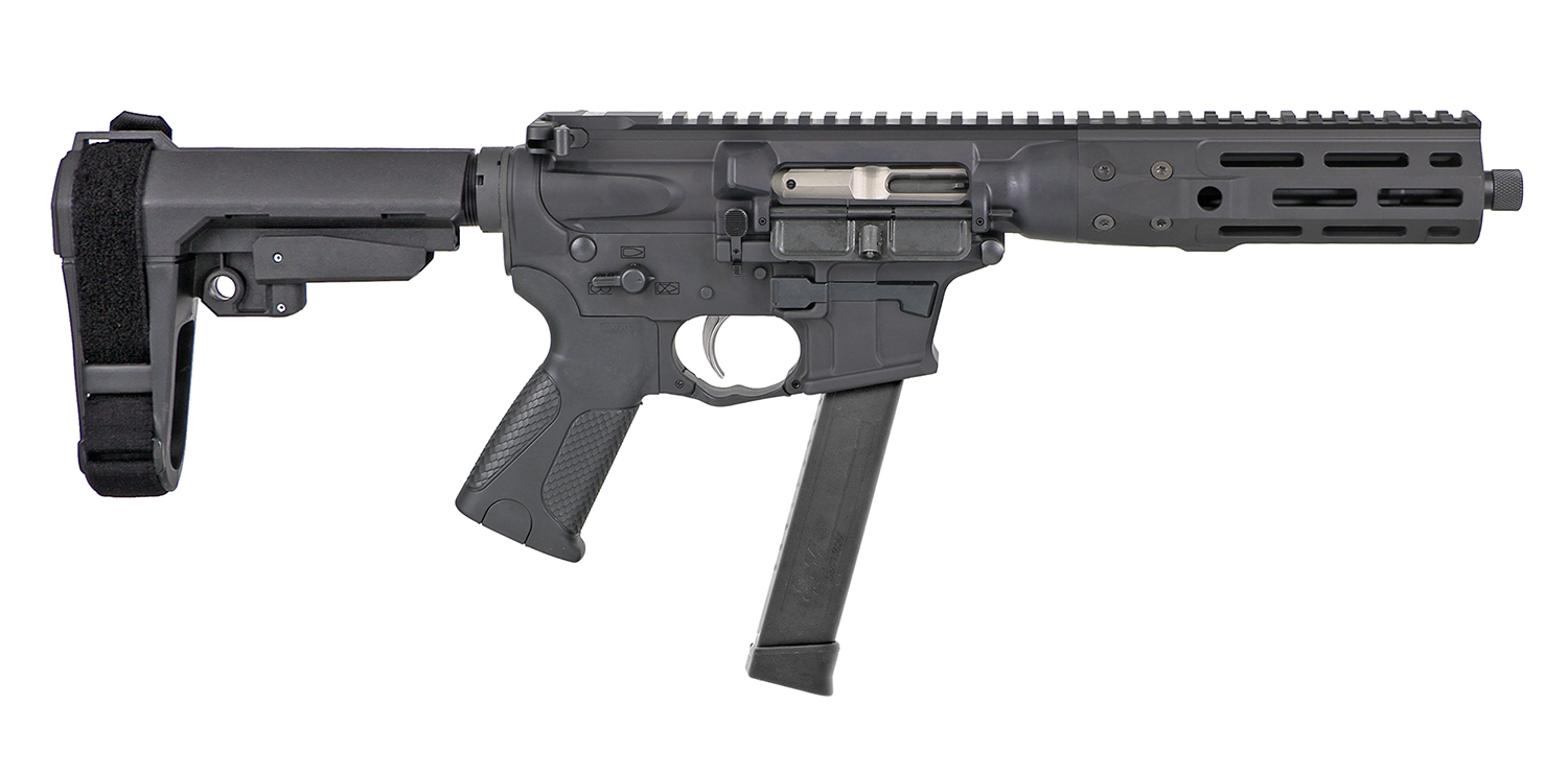 LWRC ICP9B8SBA3 IC-9 9mm Luger 8.50″ 30+1 Black Nitride Threaded Barrel, Black Anodized Aluminum Picatinny Rail Receiver, SB Tactical SBA3 Brace, LWRC Ultra Combat Grip, Ambidextrous