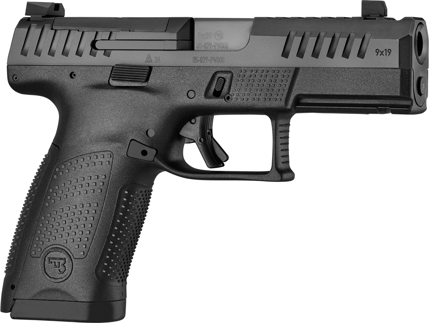 CZ-USA 91578 P-10 C 9mm Luger 15+1 4″ Ported Barrel, Optic Ready/Serrated Slide