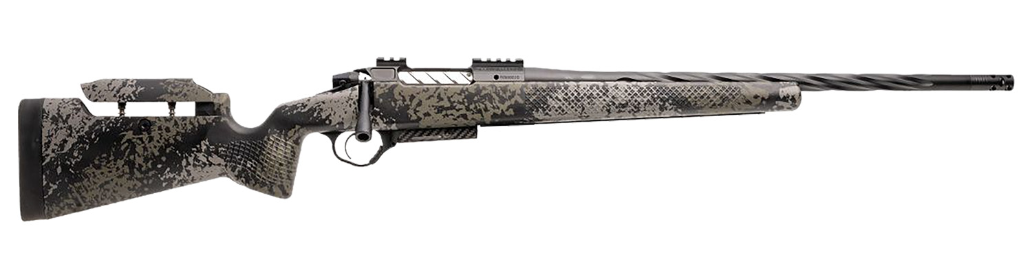 Seekins Precision 0011710281-F Havak PH3 300 Win Mag 22″ Black Fluted Threaded Barrel, Black Picatinny Rail Steel Receiver, Adj Cheek Riser Mountain Shadow Synthetic Stock
