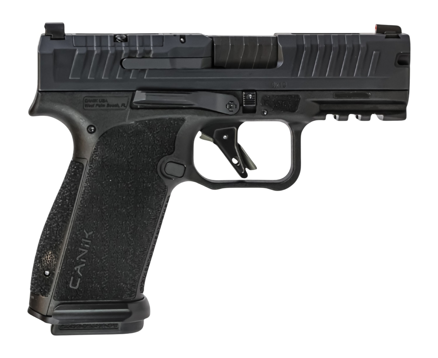 Canik HG8614N Mete MC9 Prime 9mm Luger 17+1 3.64″ Optic Ready/Serrated Slide Black