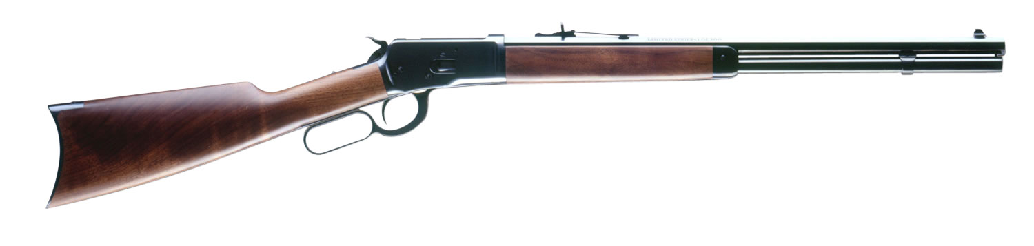 Winchester Repeating Arms 534162137 Model 1892 Short Rifle Full Size 357 Mag 10+1 20″ Brushed Polish Blued Sporter Barrel, Drilled & Tapped Steel Receiver, Satin Oiled Walnut Straight Grip Stock