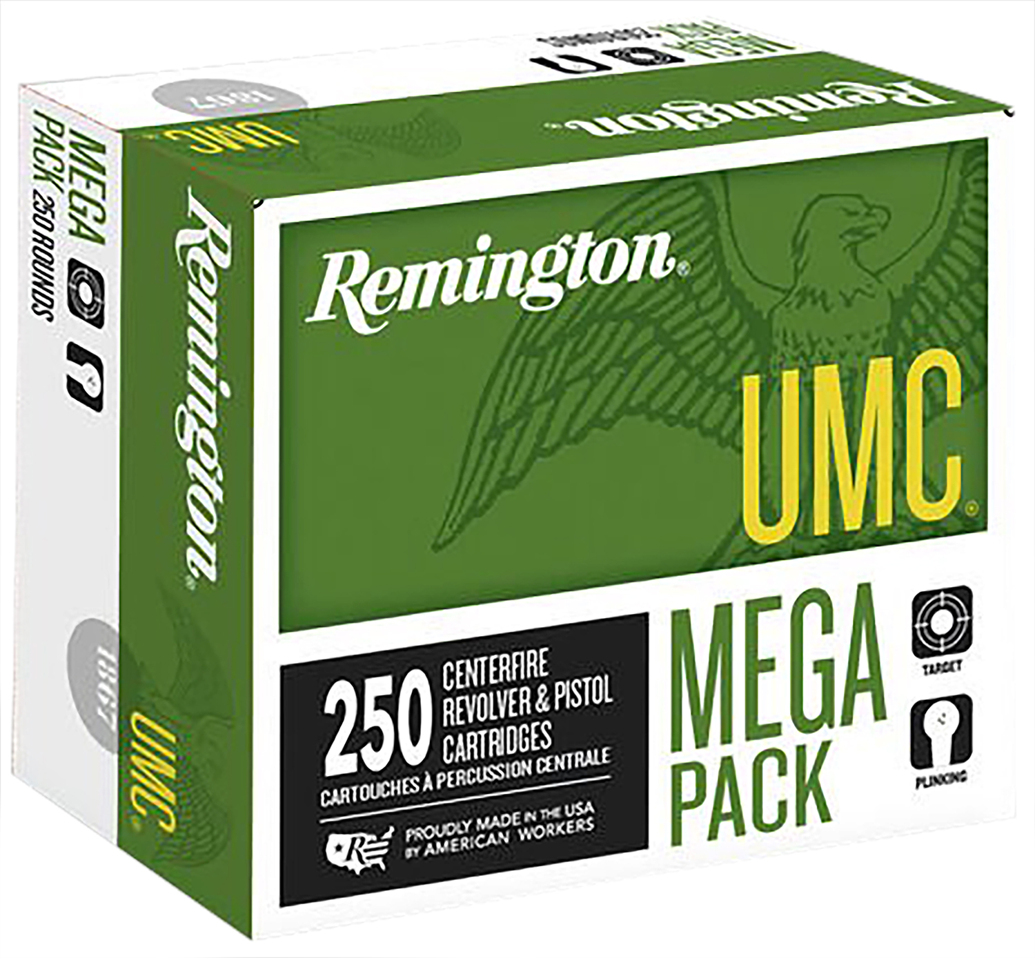 Remington Ammunition 23777 UMC Mega Pack 9mmLuger 115gr Full Metal Jacket 250 Per Box/4 Case