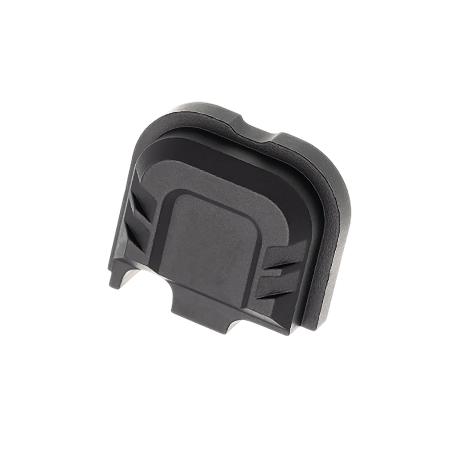 Tyrant CNC TDG43X48SPBLACK Slide Cover Plate  Chevron Design Glock 43x/48 Black Aluminum