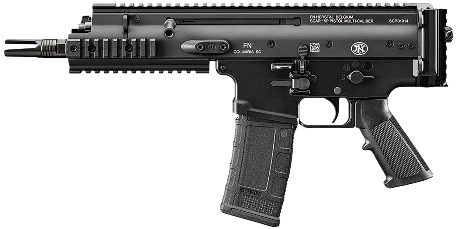 FN 38101242 SCAR 15P 300 Blackout 30+1 7.50″ Black Chrome Lined Steel Barrel, Black Anodized Aluminum Picatinny Rail Receiver, Black Polymer Grip, Ambidextrous