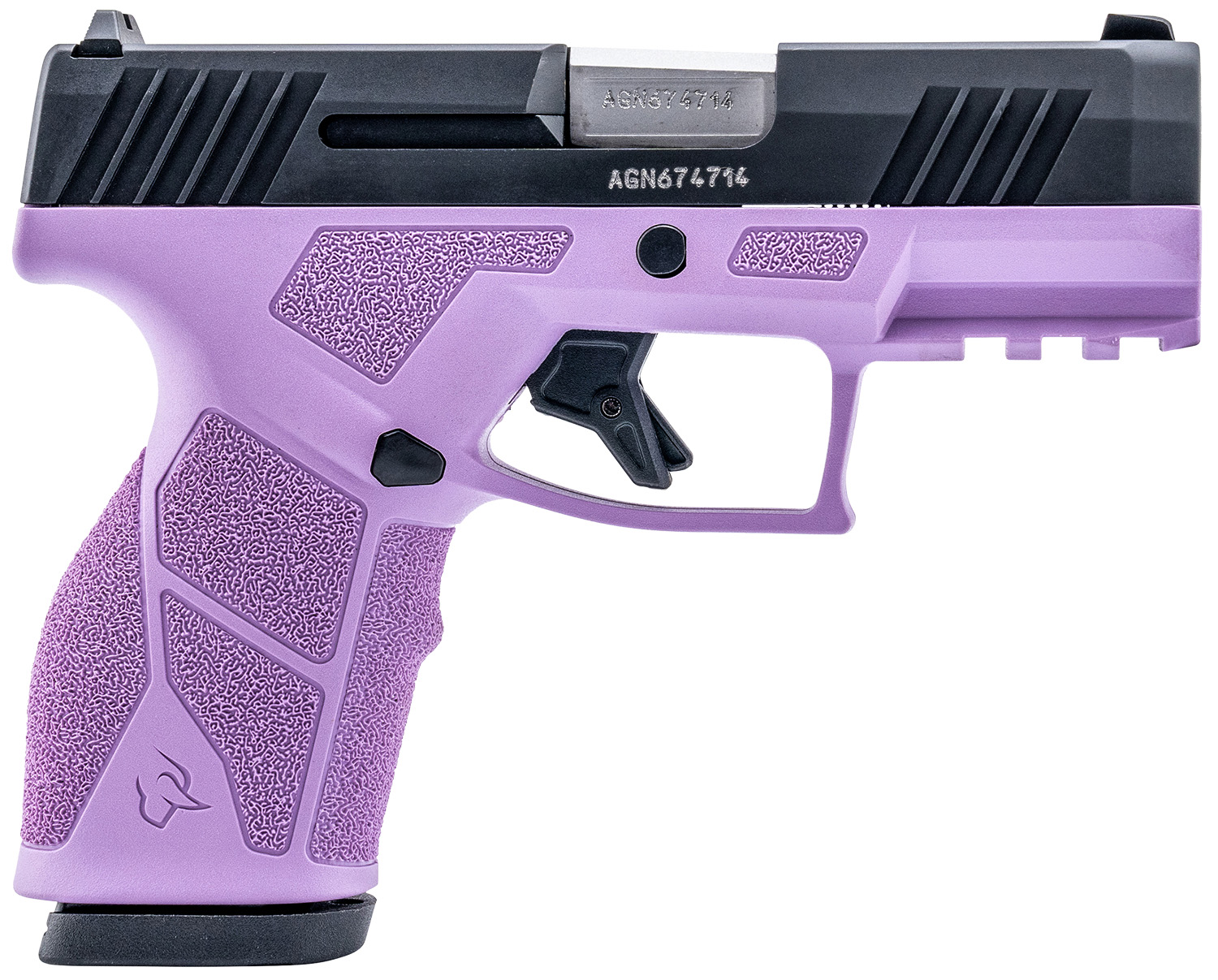 Taurus 1-GX2931LP GX2 9mm Luger 13+1 3.37″ Matte Stainless Steel Barrel, Matte Black Serrated Stainless Steel Slide, Light Purple Polymer Frame w/Picatinny Rail, Polymer Grip