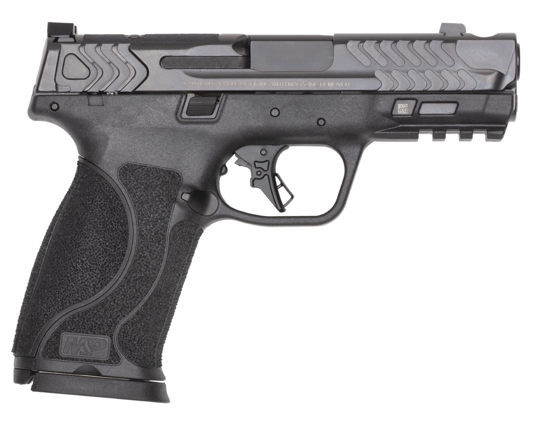 Smith & Wesson 14413 M&P PC M2.0 10mm Auto 15+1 4″ Black Armornite Ported Stainless Steel Barrel & Optic Ready/Ported/Serrated Slide, Polymer Frame w/Picatinny Rail, Interchangeable Palmswell Grip