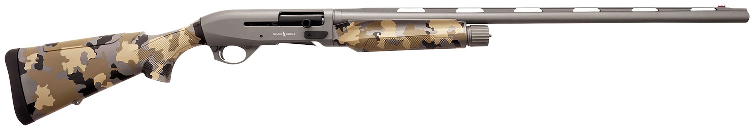 Silver Eagle Arms A21228OS2 Alpha 2  12 Gauge 3″ 4+1 28″ Gray Cerakote Chrome Lined Vent Rib Barrel & Steel Receiver, Old School Camo Synthetic Fixed Stock