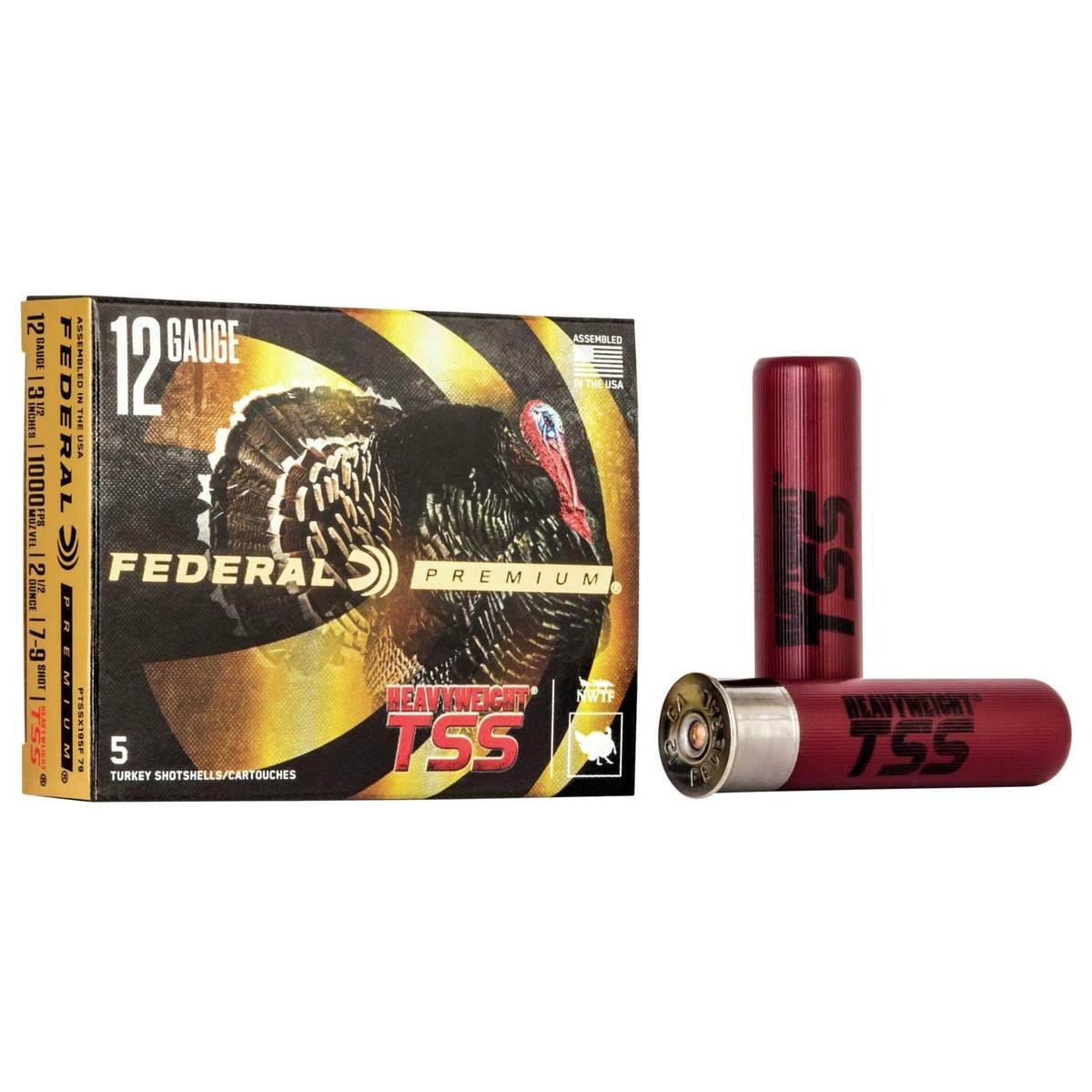 Federal Heavyweight TSS Shotshell 12ga 3-1/2″ 2-1/2oz 1000 fps #7/9 5/ct