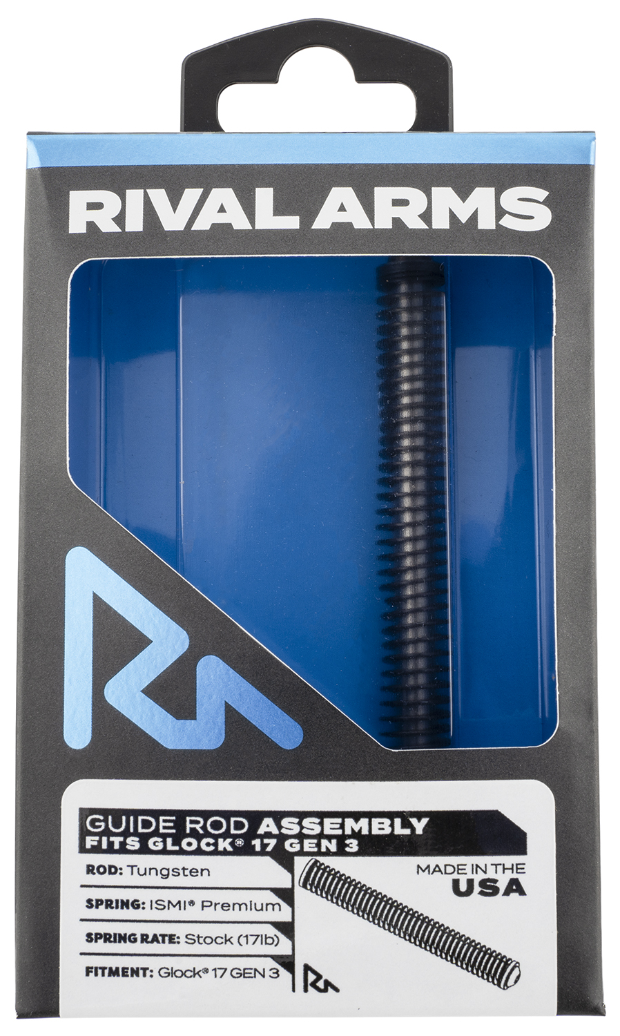 Rival Arms RA50G101T Guide Rod Assembly Fits Glock 17 Gen3 Tungsten